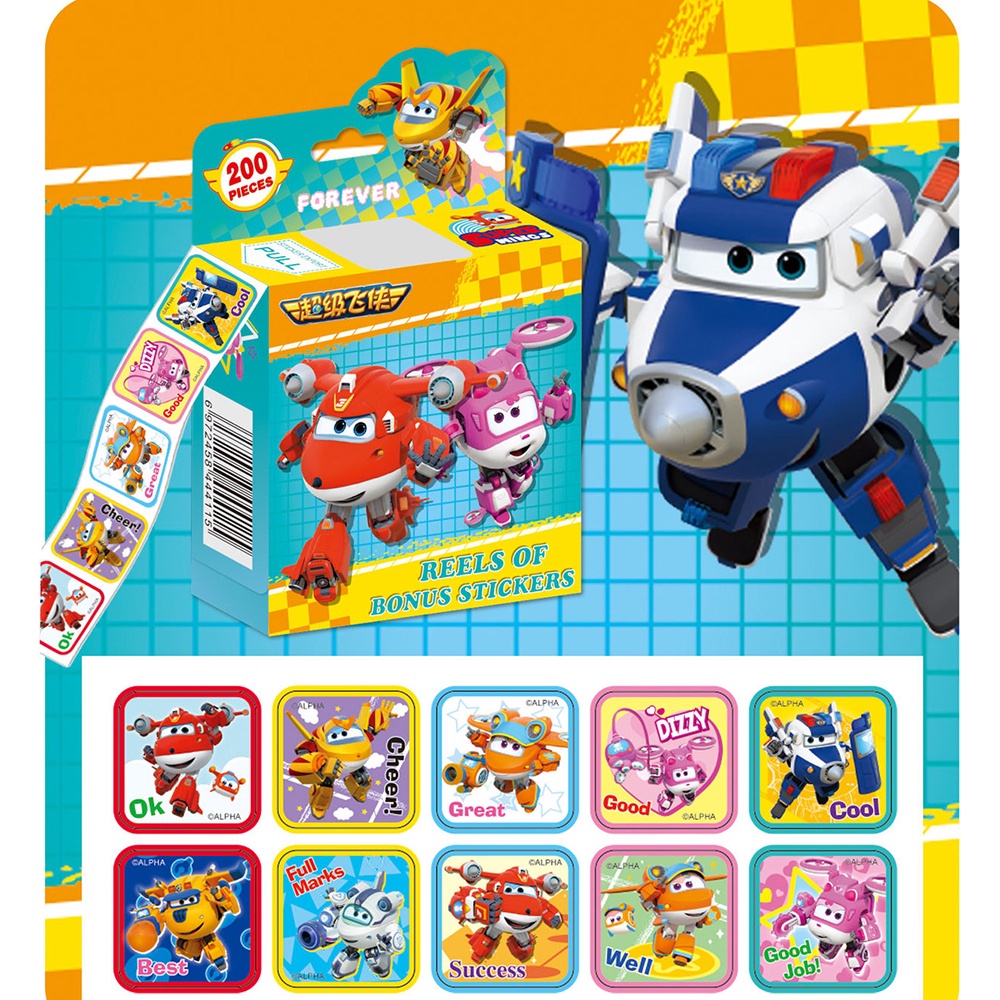 Bộ 200 Nhãn Dán Họa Tiết Hoạt Hình Frozen / Công Chúa Spiderman Siêu Anh Hùng Độc Đáo Cho Bé