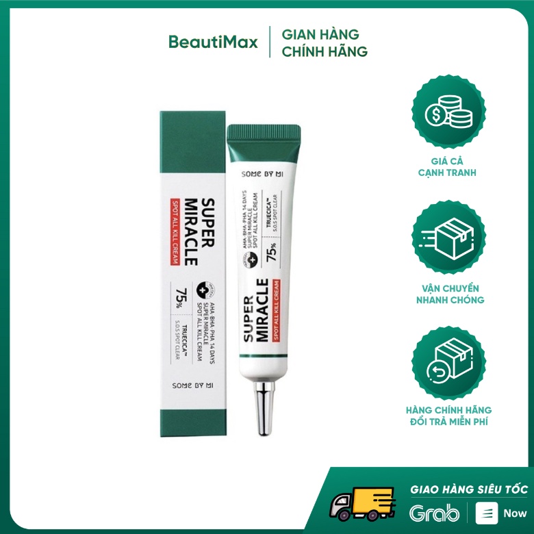 Kem Giảm Mụn Cấp Tốc SOME BY MI - AHA, BHA, PHA 14 Days Super Miracle Cream 30ml