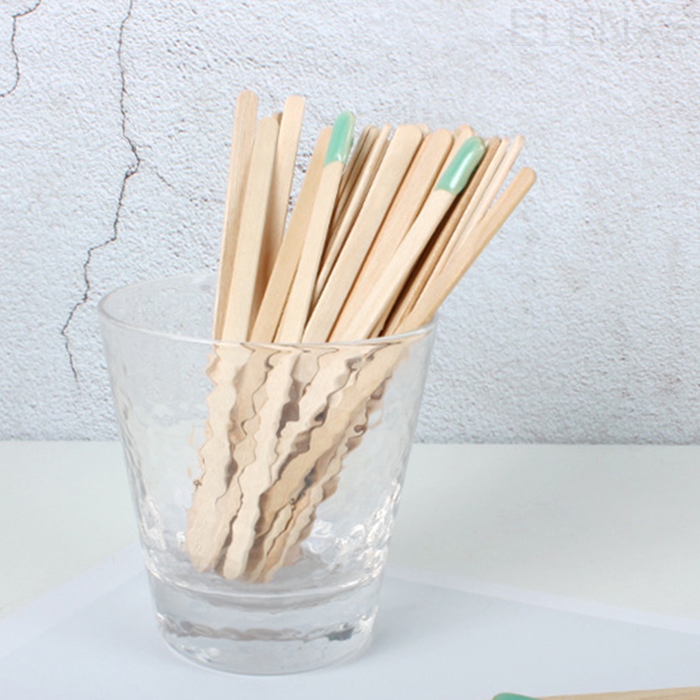 [Hàng mới về] Set 10 que gỗ wax lông dùng 1 lần tiện dụng