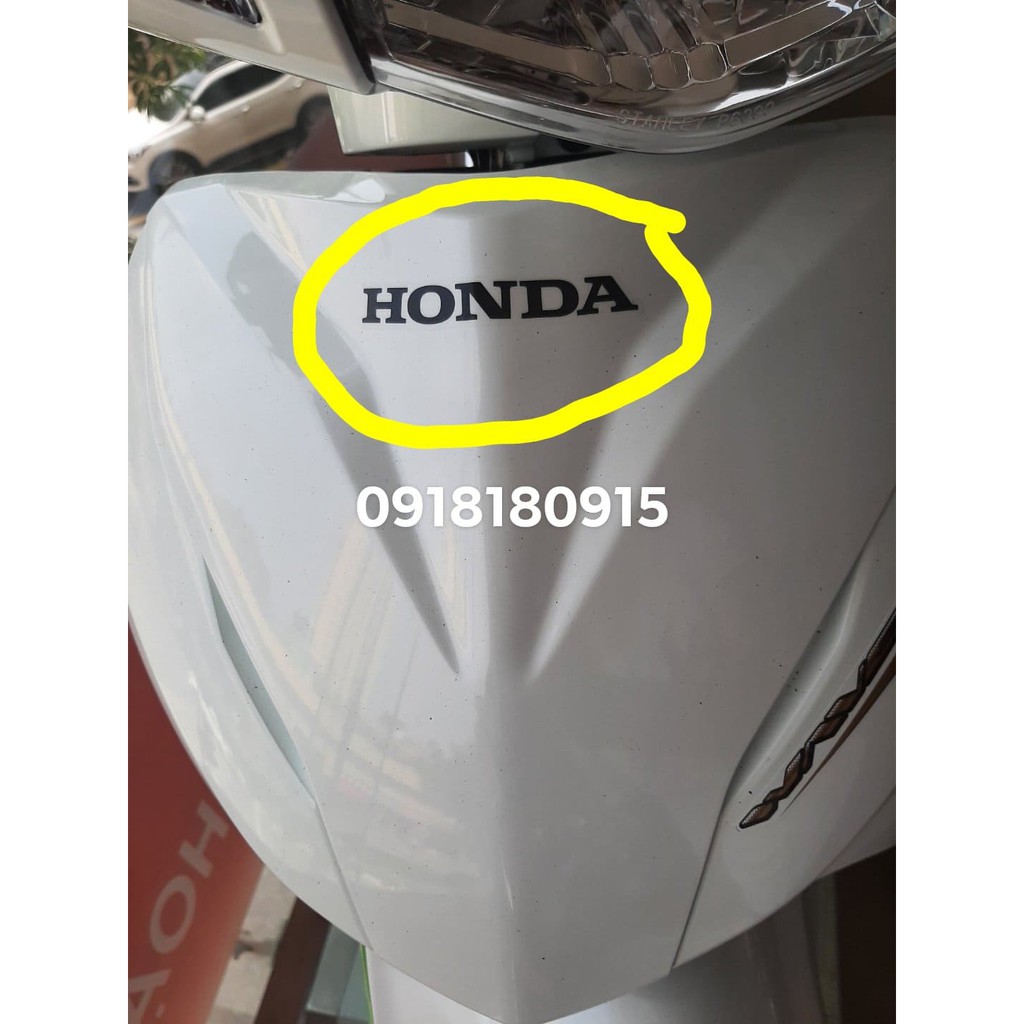 Tem chữ honda 85MM tem mặt nạ wave anpha honda