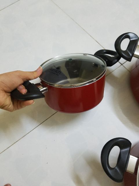 Nồi chống dính Elmich đáy từ cao cấp 24cm nâu an toàn sức khỏe. Nồi đáy tự elmich