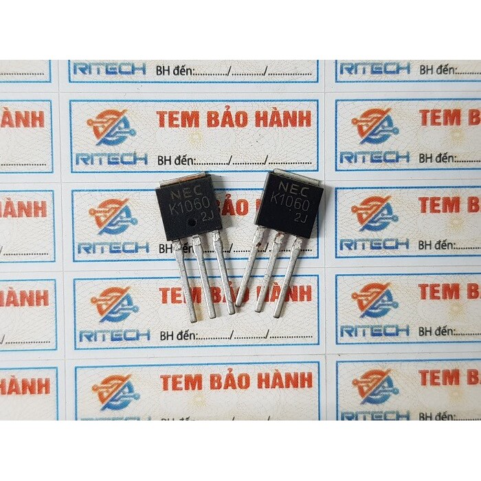 [Combo 5 con] K1060, 2SK1060 Mosfet Kênh-N 100V/5A TO-251