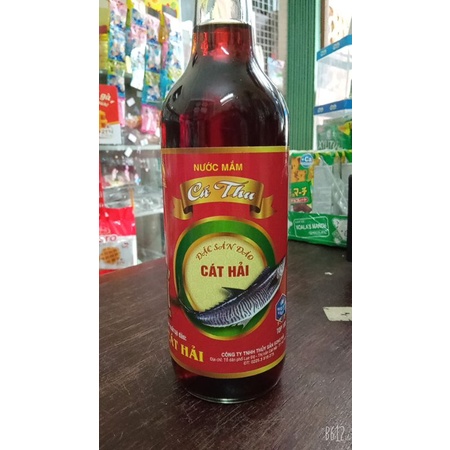 Nước mắm Cá Thu Đảo Cát Hải loại Cao Đạm chai thủy tinh 650 ml