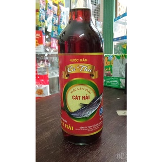Nước mắm Cá Thu Đảo Cát Hải loại Cao Đạm chai thủy tinh 650 ml