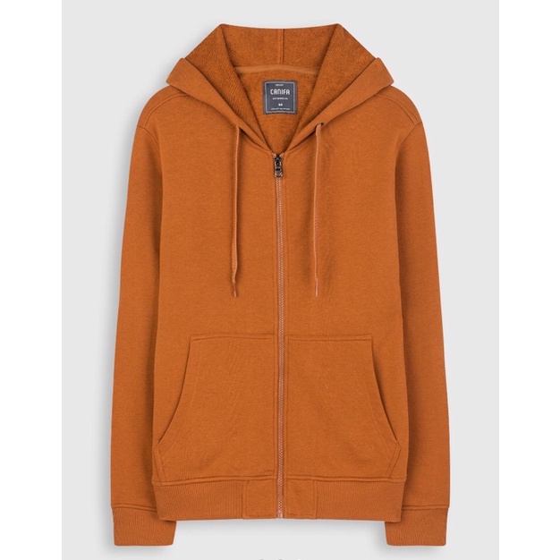 Áo khoác nỉ nam Canifa có mũ màu trơn