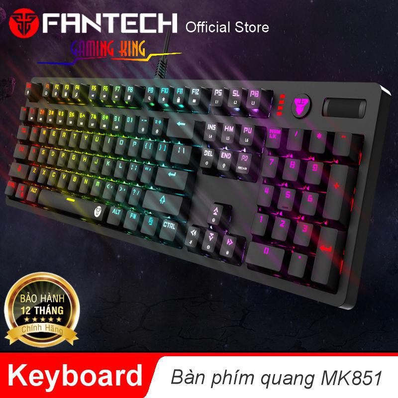 Bàn phím cơ Gaming cho game thủ Fantech MK851 MAXPRO (Blue/Brown Switch) - Hãng phân phối chính thức