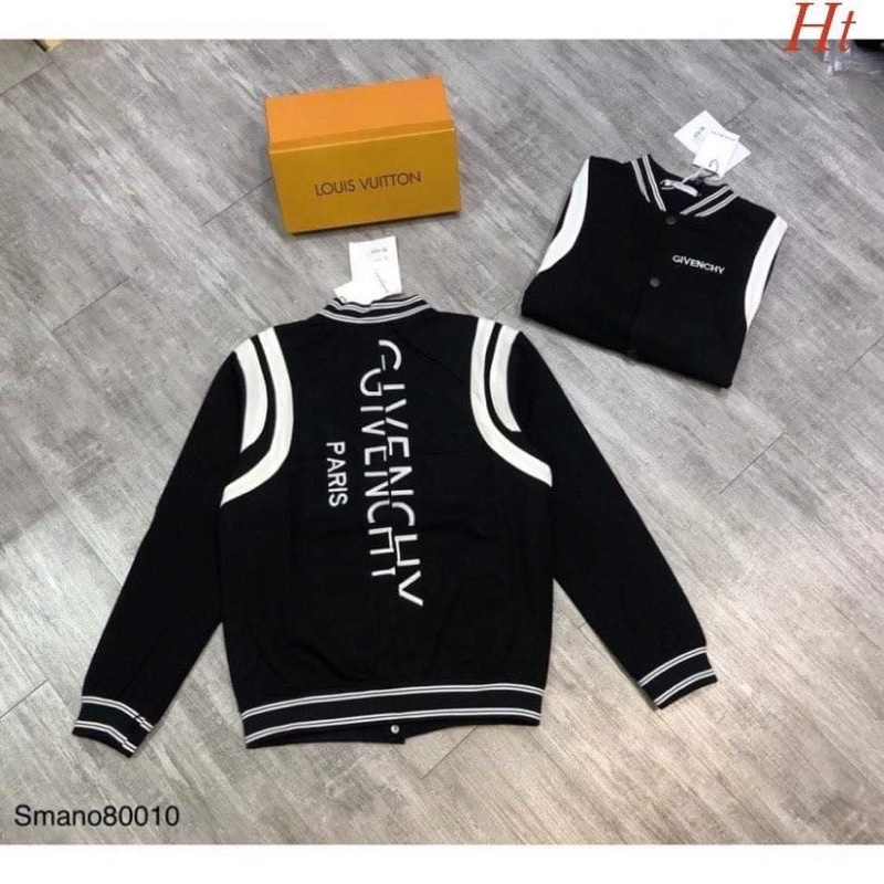 Áo bomber bóng chày chữ dọc H2A877