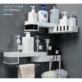 KỆ GÓC XOAY 180 ĐỘ HOOK HIDDEN DÁN TƯỞNG NHÀ BẾP, PHÒNG TẮM ĐA NĂNG(KỆ NHỰA 180 ĐỘ)