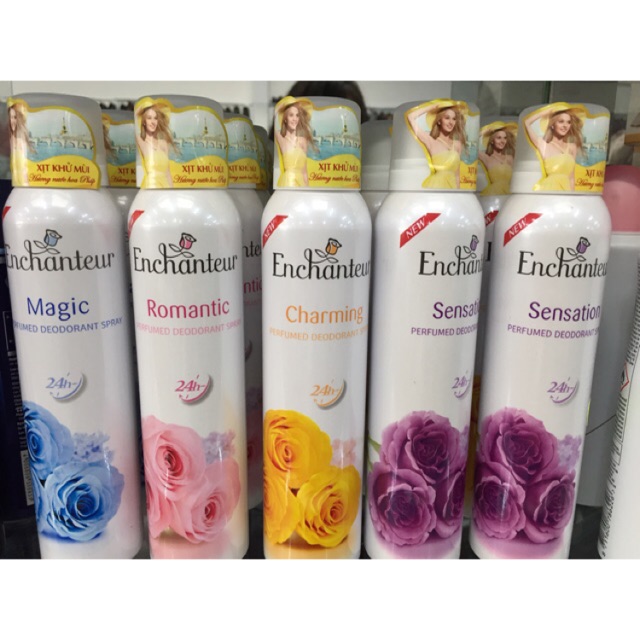 Xịt khử mùi Enchanteur Charming chai 150ml