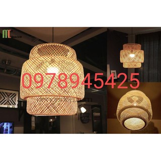 Đèn mây thả Trần Đèn trần mây tre đèn mây tre MSD003