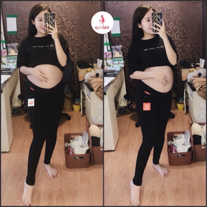 ( 40kg - 85kg ) Quần Legging Bầu , Bigsize Sau Sinh Dáng Dài Mặc Thoải Mái Suốt Thai Kì &amp; Sau Sinh Thiết Kế Cao Cấp