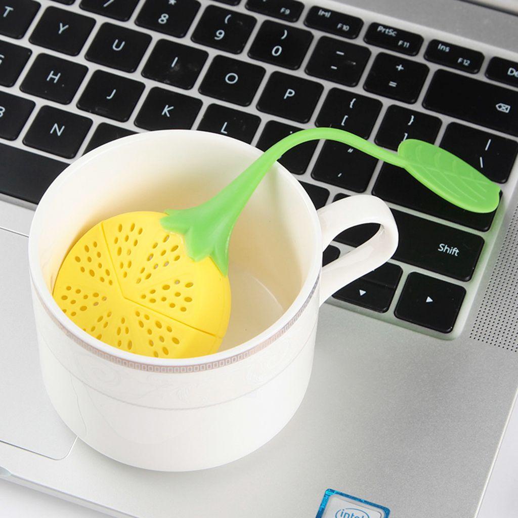 Dụng Cụ Lọc Trà Bằng Silicone Cấp Thực Phẩm Chịu Nhiệt Hình Quả Chanh