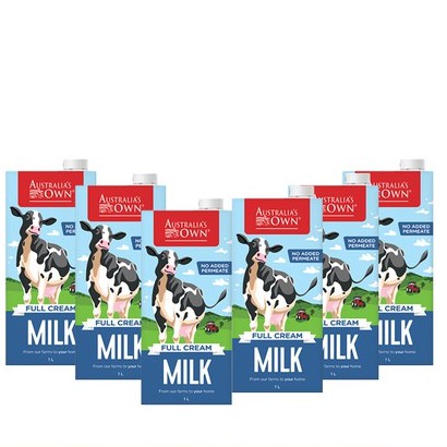 Combo 6 hộp Sữa tươi tiệt trùng nguyên kem Australia's OWN (6 hộp x 1L)