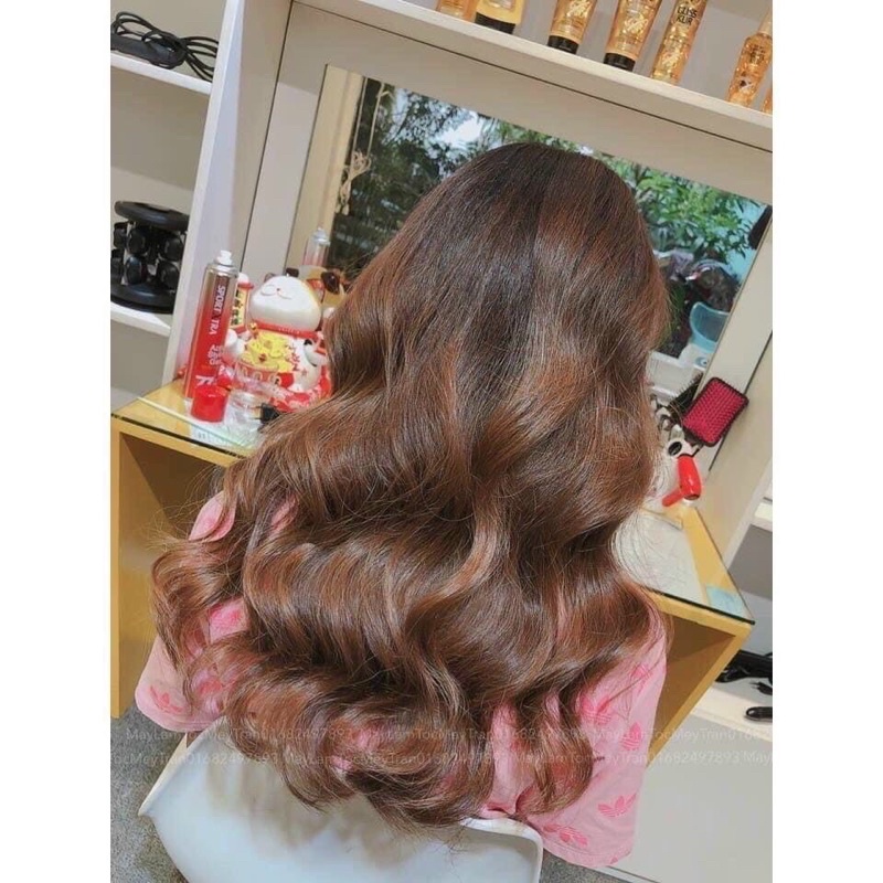 Máy Uốn Xoăn Xoay Tự Động 360 Vivid &amp; Vogue - Gậy Uốn Tóc Tự Động Làm Xoăn Cực Nhanh