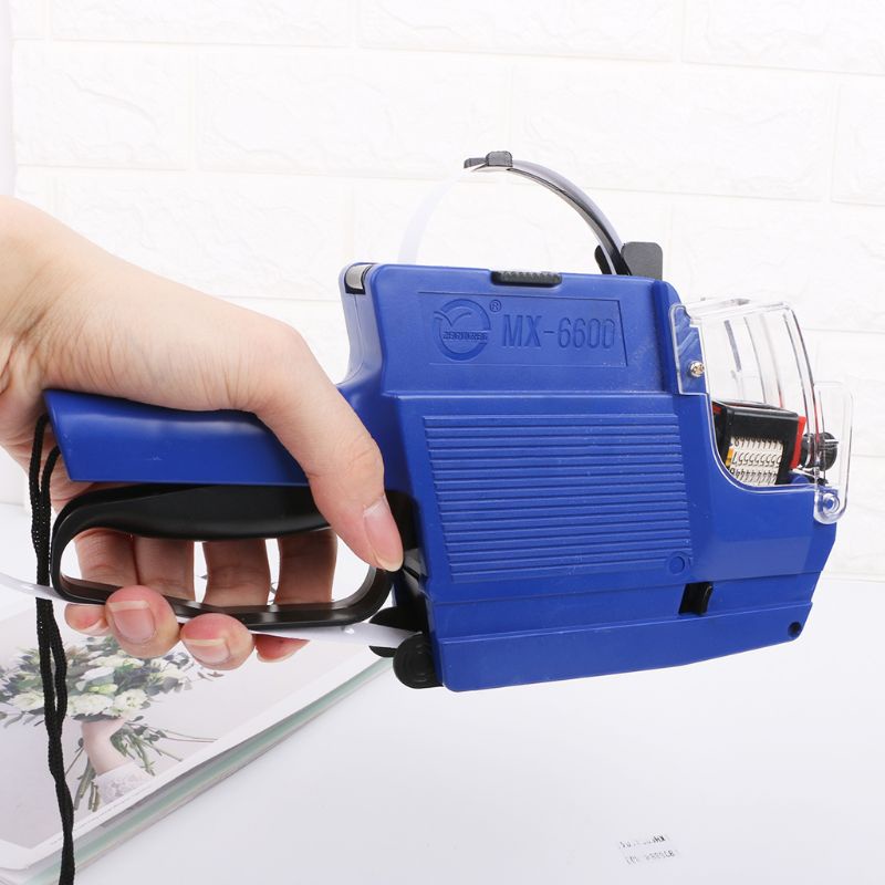 Dụng Cụ Dán Nhãn 10 Chữ Số MX-6600 2 Dòng Kèm Con Lăn Mực