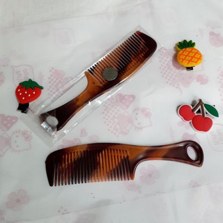 Combo 2 cái Lược chải tóc nhựa bỏ bóp 14cm (màu gỗ)