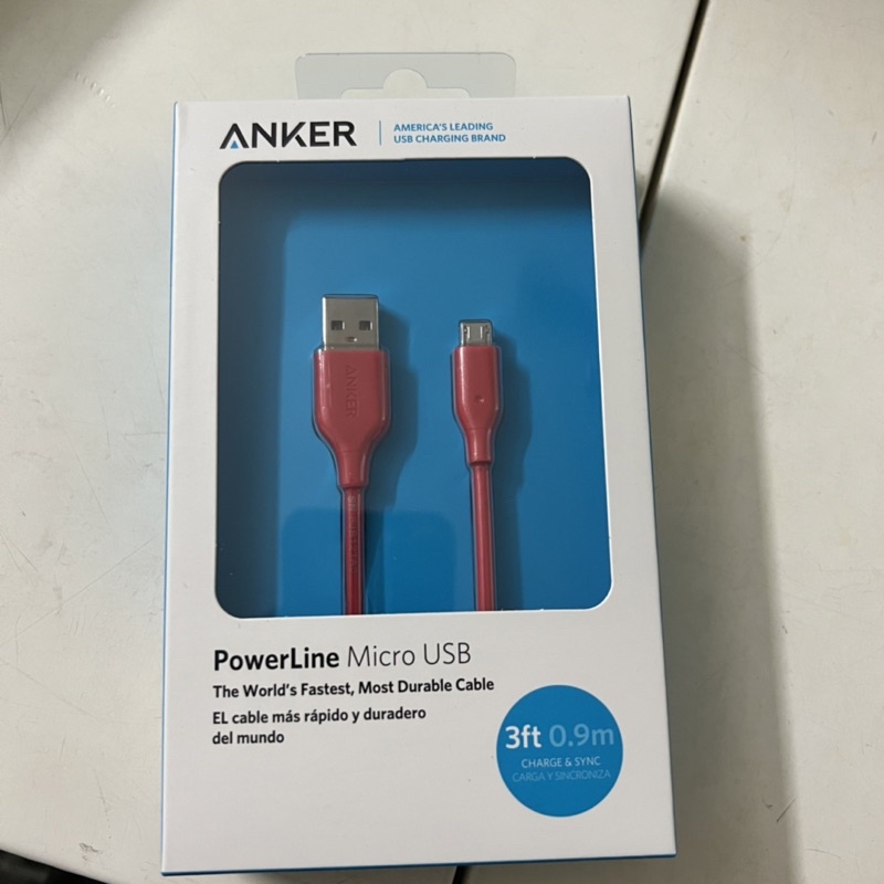 Dây sạc ANKER PowerLine Micro USB 0.9m  - Dùng cho máy Android | Dvince Store