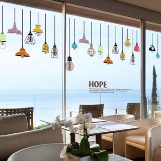 (XẢ KHO) [Nhiều mẫu] Decal dán tường đèn chùm