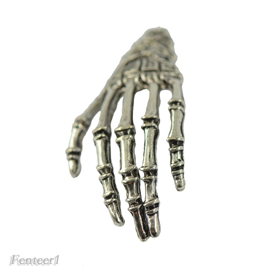 Bộ 10 mặt trang sức hình bàn tay xương người phong cách Halloween