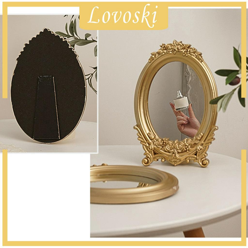 Khay Đựng Đồ Trang Điểm Có Gương Tiện Dụng Kích Thước 17x24cm