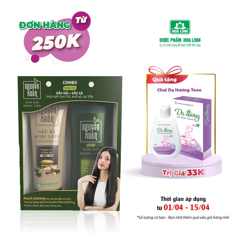 Mã FMCGMALL -8% đơn 250K Bộ sản phẩm Dầu gội 200ml và Dầu xả 180ml Nguyên