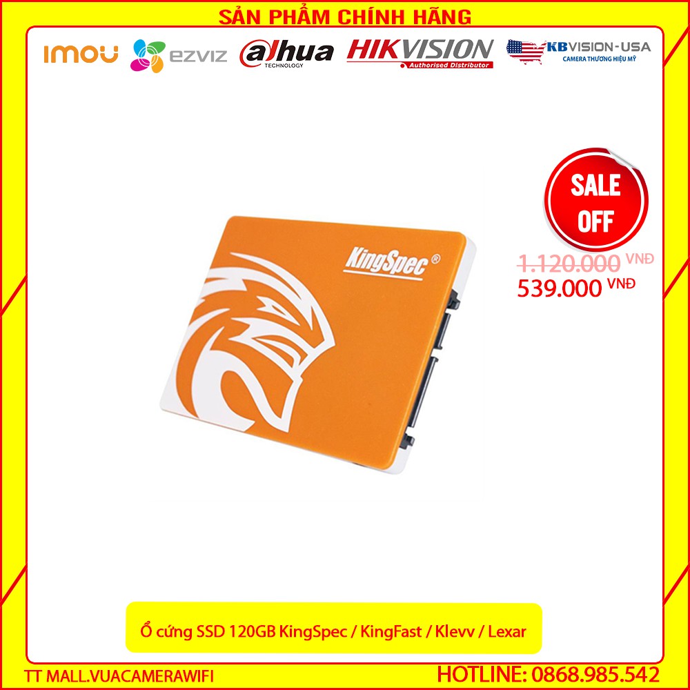[Giá Sập Sàn] Ổ cứng SSD 120GB KingSpec / KingFast / Klevv / Lexar - Sản phẩm chính hãng bảo hành 36 tháng