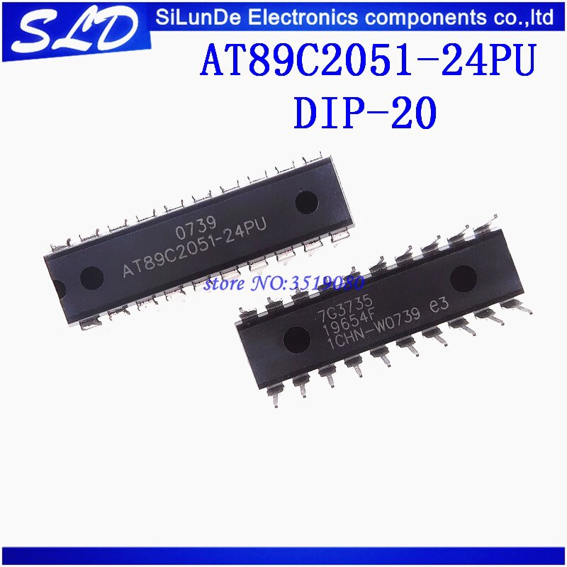 20 Cái / lốc AT89C2051-24PU AT89C2051 89C2051 DIP-20 Mới Và Chính Hãng Còn Hàng