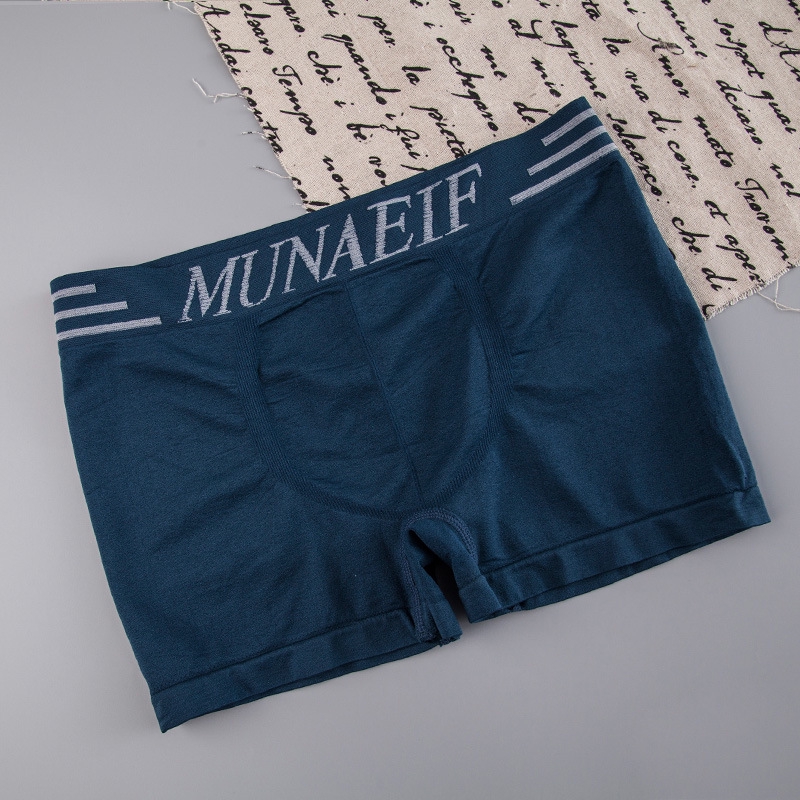 Quần lót boxer không in hằn dấu vết in họa tiết chữ cái Tiếng Anh cá tính dành cho nam
