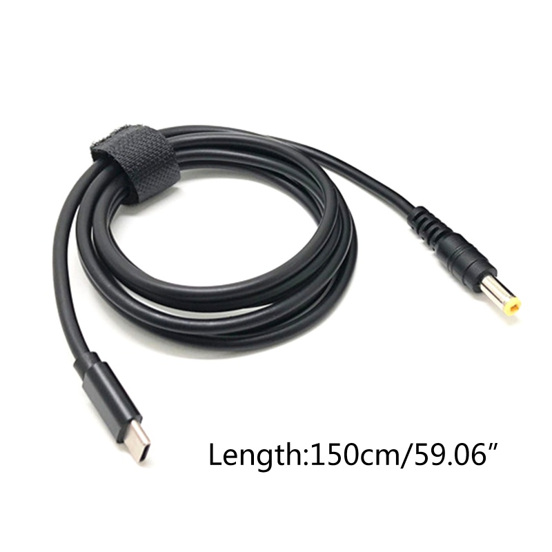 Dây Cáp Sạc Chuyển Đổi USB-C Sang DC5 5x2 5mm Với 8 Đầu Phát 45W 65w 90W 100W