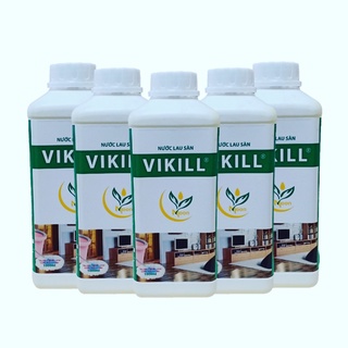 Combo 5chai Nước lau sàn tinh dầu Sả Chanh Vikill - thơm phòng, đuỗi muỗi, diệt khuẩn, an toàn cho trẻ em và thú cưng