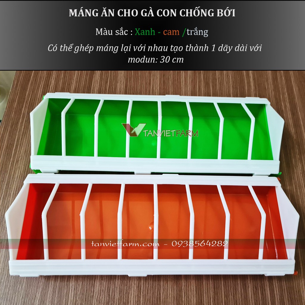 Máng tập ăn cho gà con chống bới SET 10 cái