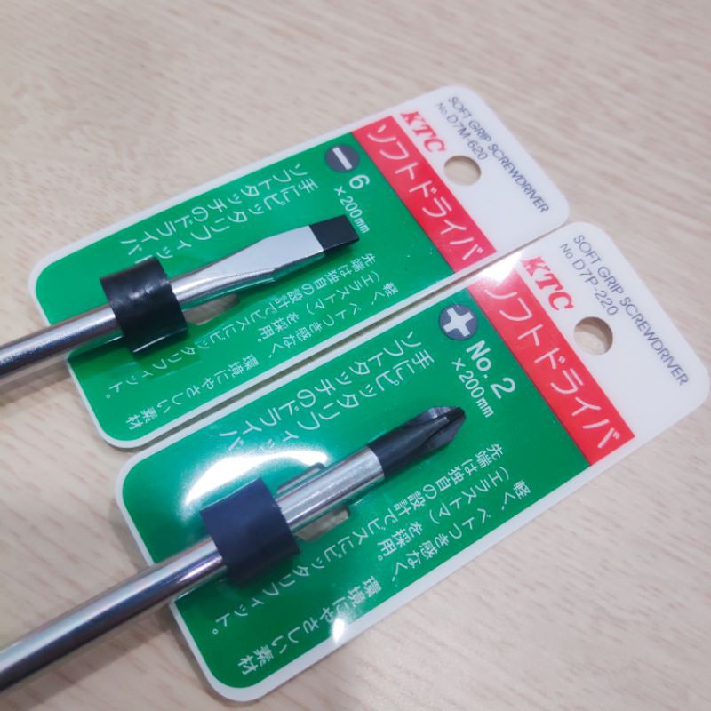 Tô vít Nhật KTC dài 330mm D7P-220 , D7M-620 - Tô vít 2 cạnh và tô vít 4 cạnh dài 🇯🇵 Made in Japan 🇯🇵