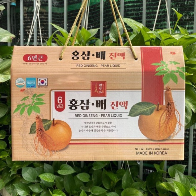 Nước Uống Chiết Xuất Hồng Sâm Lê Tươi Hàn Quốc Jirisan Nonghuyp