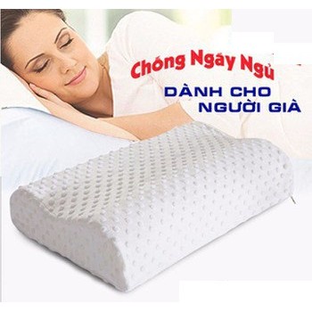 Gối Cao Su Non Cao Cấp - Gối Ngủ Giúp Thư Giãn Đầu Óc, Giảm Căng Thẳng - Hàng cao cấp bảo hành 1 ĐỔI 1