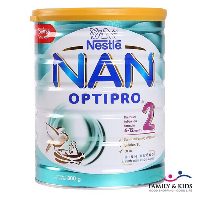 Sữa Nan Optipro 2 400g-800g (Nan Việt)