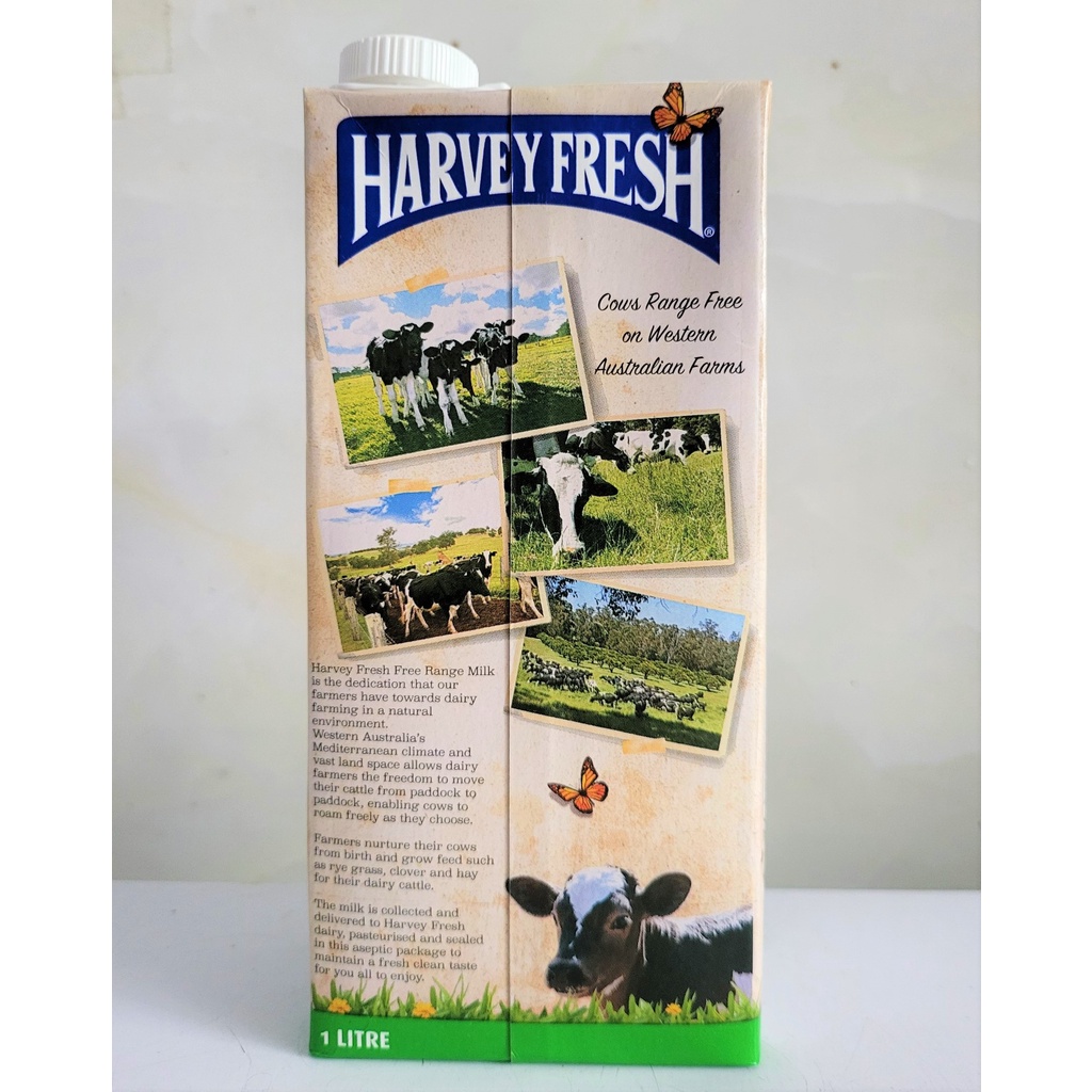 [Hộp 1 Lít – X.LÁ] SỮA TIỆT TRÙNG ÍT BÉO [Australia] HARVEY FRESH UHT Low Fat Milk (pkg)