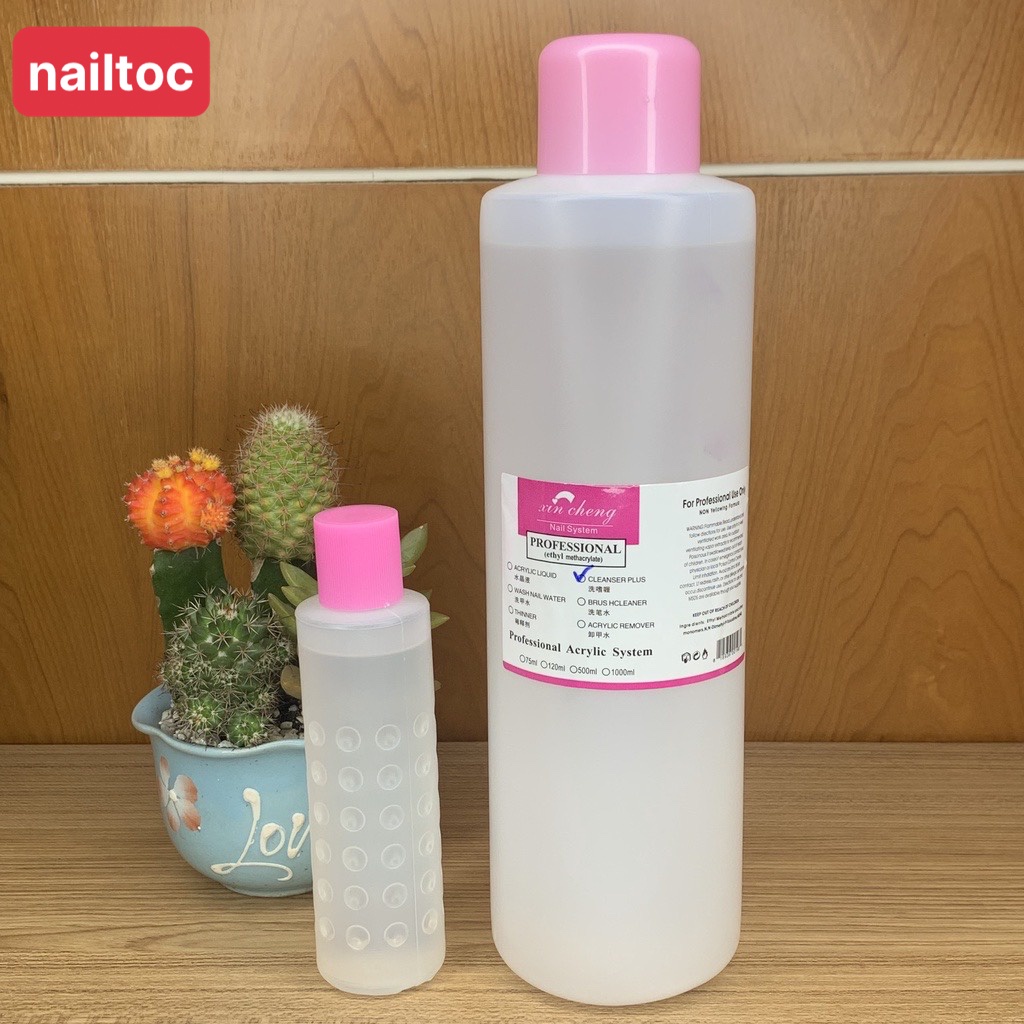 Nước Lau Gel Xincheng Size Lớn 1000ml Và Size Nhỏ 100ml Chuyên Dụng Cho Salon NaiL