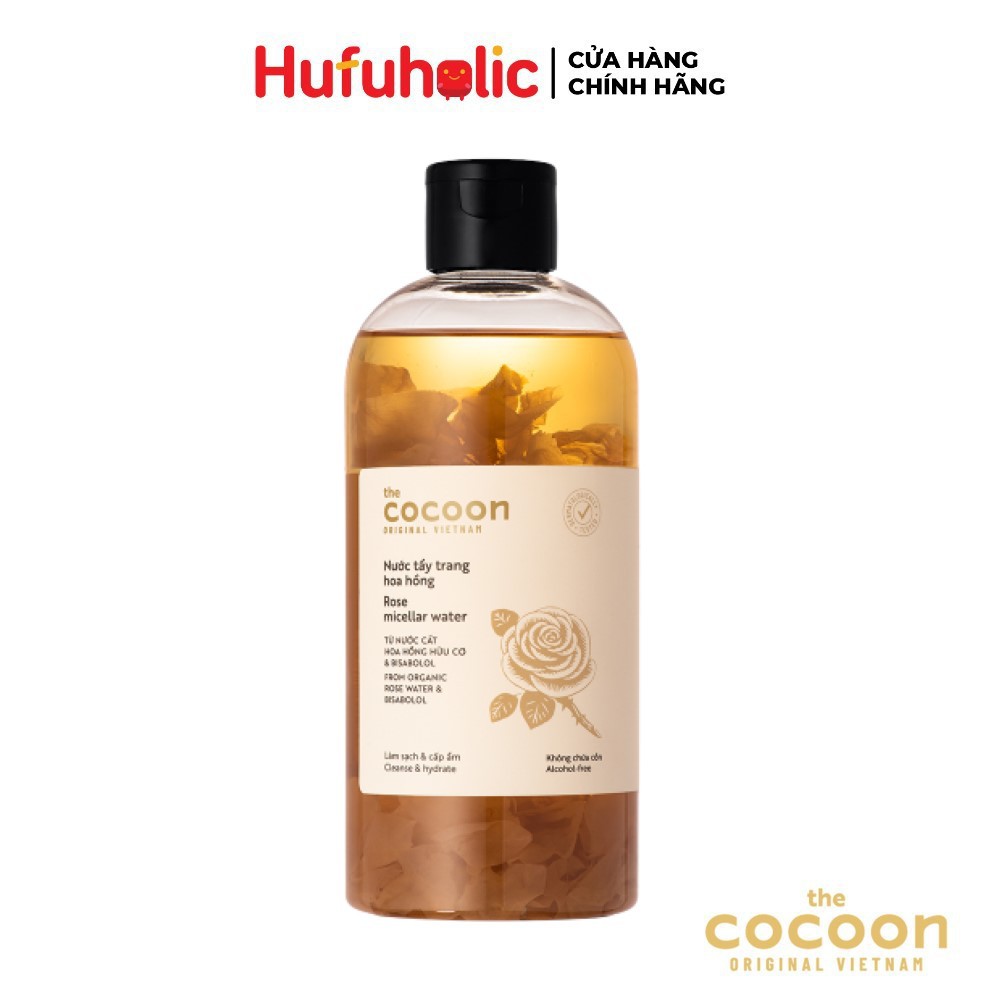 Nước tẩy trang hoa hồng COCOON Rose Micellar Water COCN12