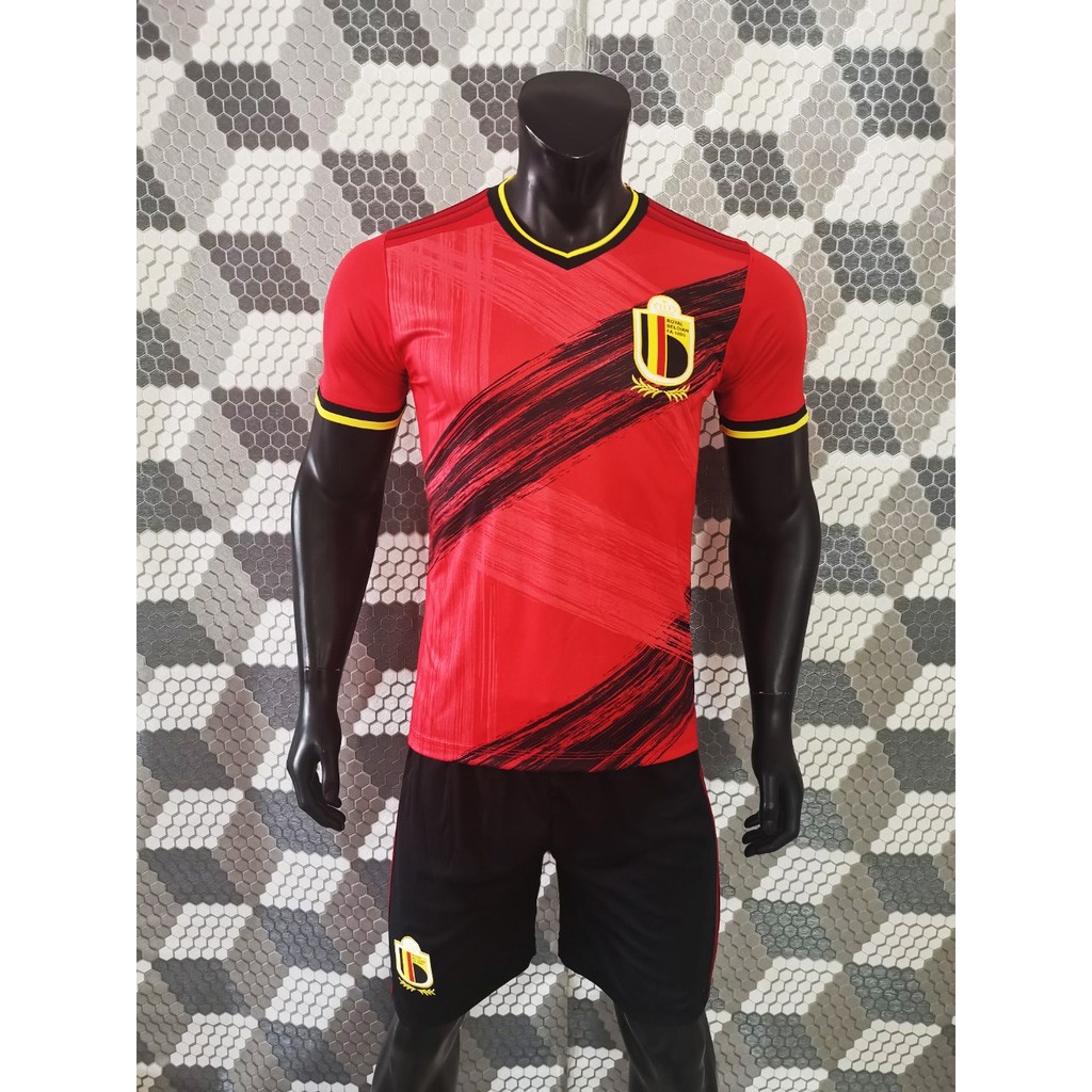 Quần áo bóng đá tuyển Bỉ màu đỏ Euro 2020