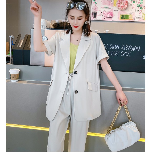 Áo Blazer Cộc Tay Hot Hit 2021 - Áo Vest Cộc Tay Phong Cách Hàn Quốc | BigBuy360 - bigbuy360.vn