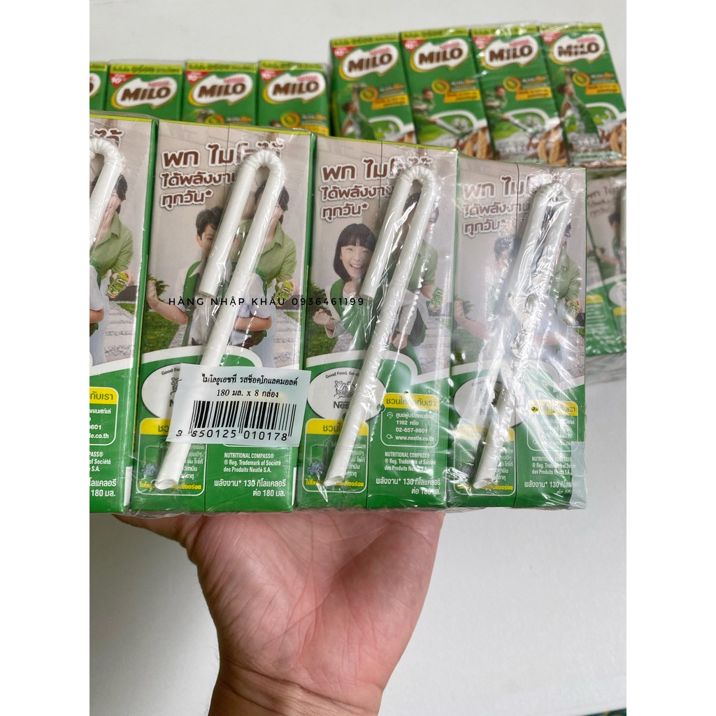 Nước sữa uống Milo Thái Lan  Combo 1 THÙNG 48 HỘP 180ML/HỘP SIÊU RẺ