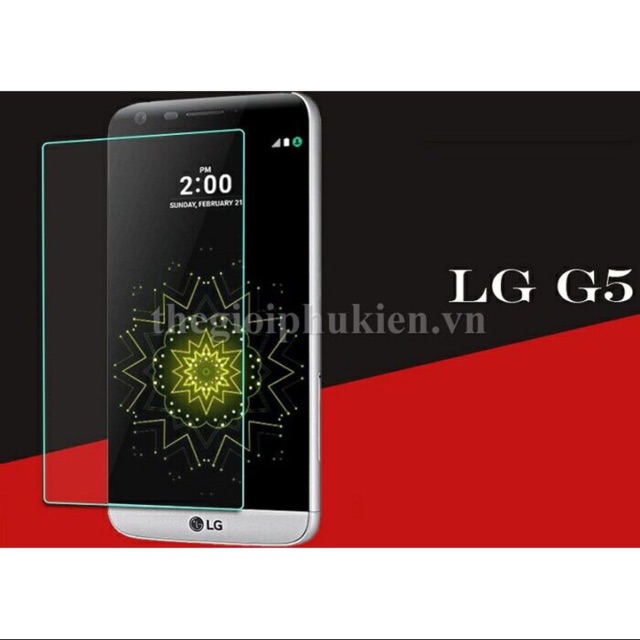 Combo 2 kính cường lực cho LG G5 tặng ốp dẻo trong suốt