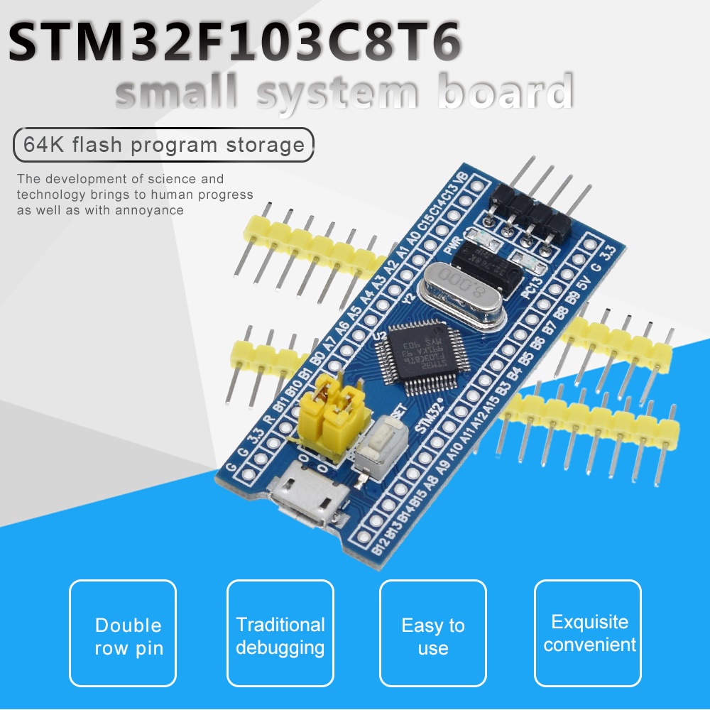 Mô Đun Phát Triển Hệ Thống Stm32F103C8T6 Arm Stm32 Cho Arduino Diy + St-Link V2 Mini Stm8 Simulator Download