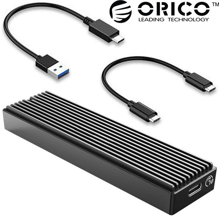 Hộp Ổ Cứng M2 ORICO M2PV-C3-BK NVMe M.2 SSD Tốc Tộ 10Gbps - Box M.2 USB 3.1 type-C tản nhiệt nhôm cao cấp