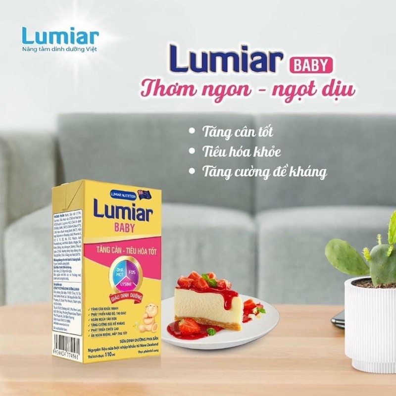 SỮA PHA SẴN LUMIAR BABY GIÚP BÉ TĂNG CÂN KHOẺ