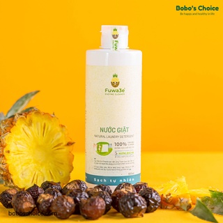Nước giặt hữu cơ Fuwa3e chuyên giặt lụa hương bạc hà 500ml an toàn cho bé