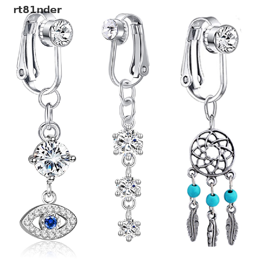 Rt 1 Khuyên Rốn Giả Dạng Kẹp Không Cần Xỏ Khuyên