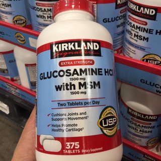 THUỐC BỔ XƯƠNG KHỚP GLUCOSAMIN MỸ 1500MG KIRKLAND