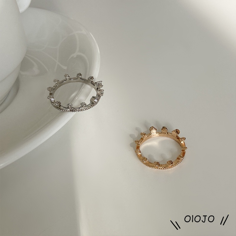 Nhẫn Đính Đá Cổ Điển 18 Kiểu Hàn Quốc