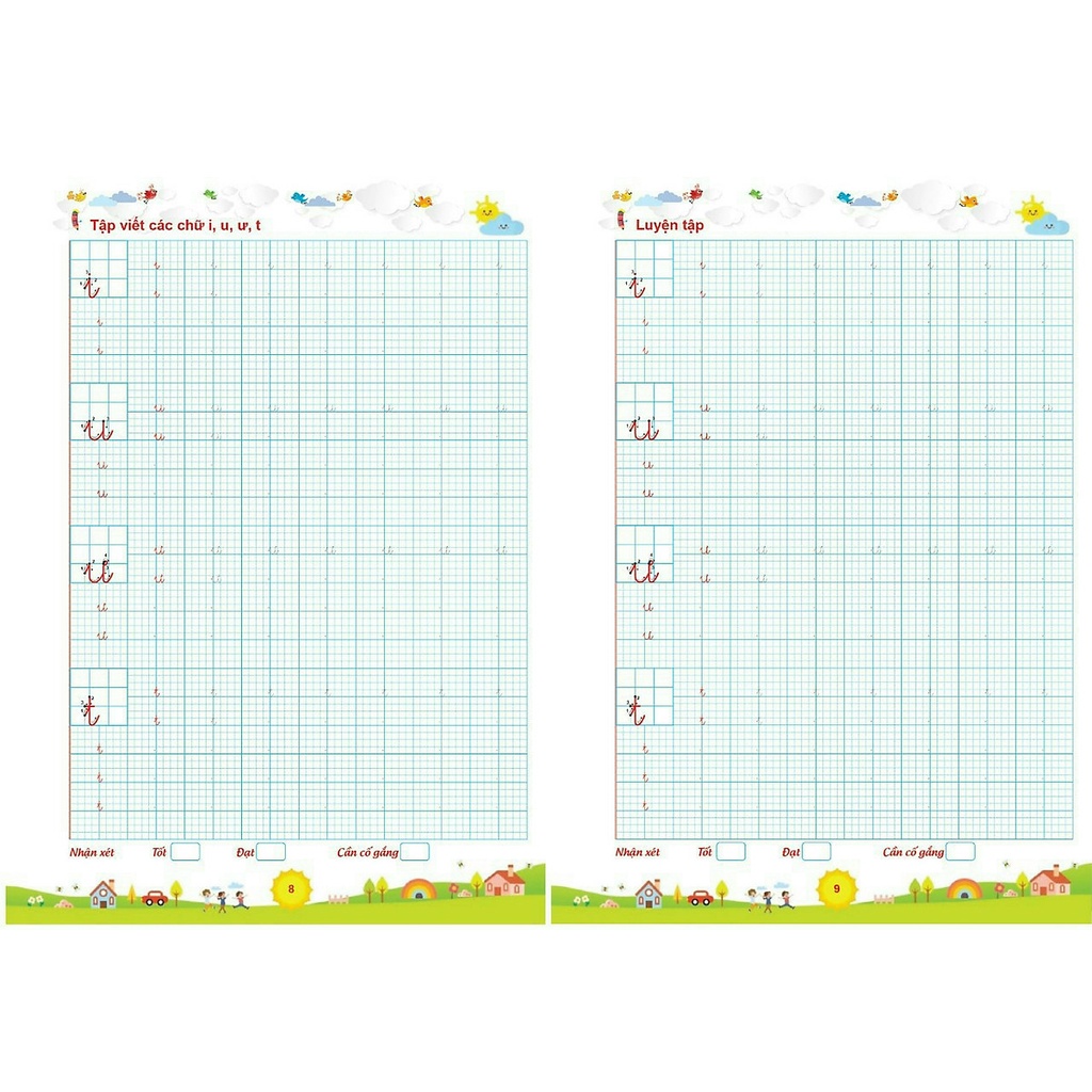 Sách Luyện viết chữ đẹp - Trọn bộ 4 quyển (Luyện viết chữ thường, chữ hoa, chữ đứng, chữ nghiêng) (Combo, Lẻ tùy chọn)